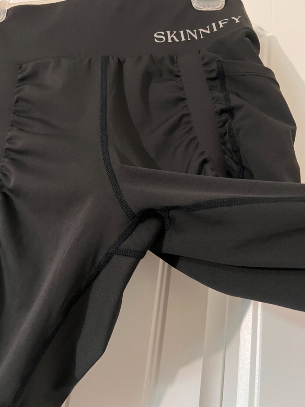 Skinnify Black 4-Band Resistance Leggings Toning Compression Large - Picture 4 of 12